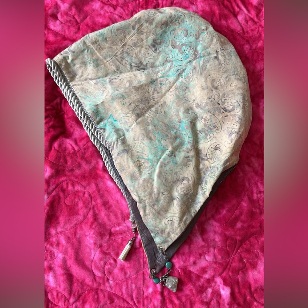 Handmade Iridescent Reversible Festival Hood